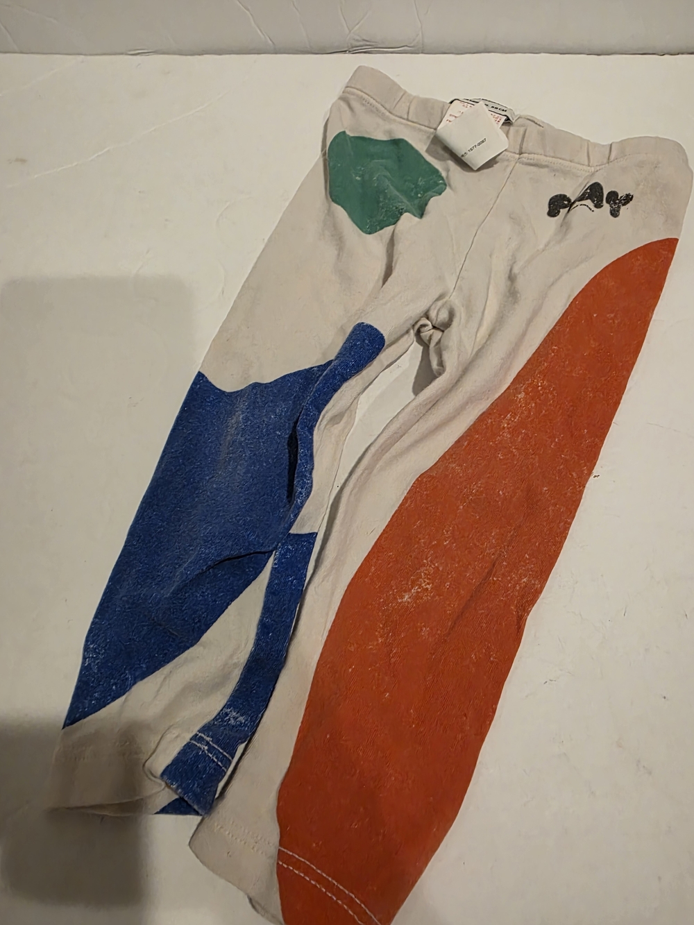 Paint-Splash Leggings with Bold Color Blocks Bobo Choses 12-18 Months